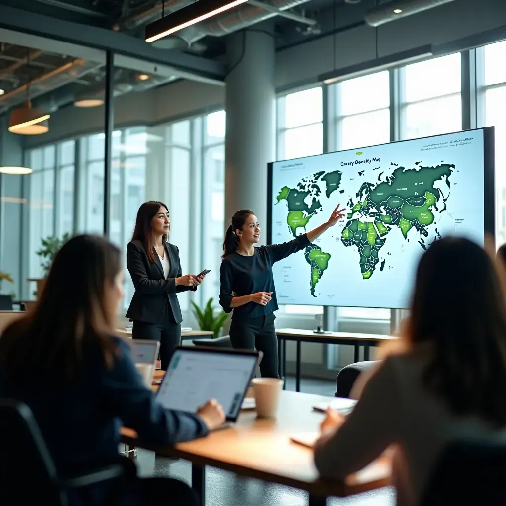 Creative team at work